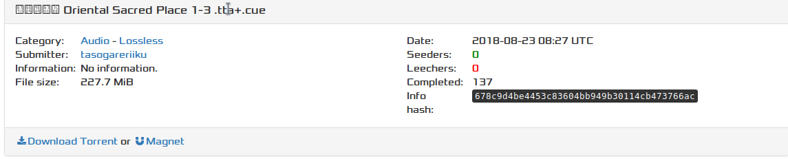 No seeders on nyaa.si